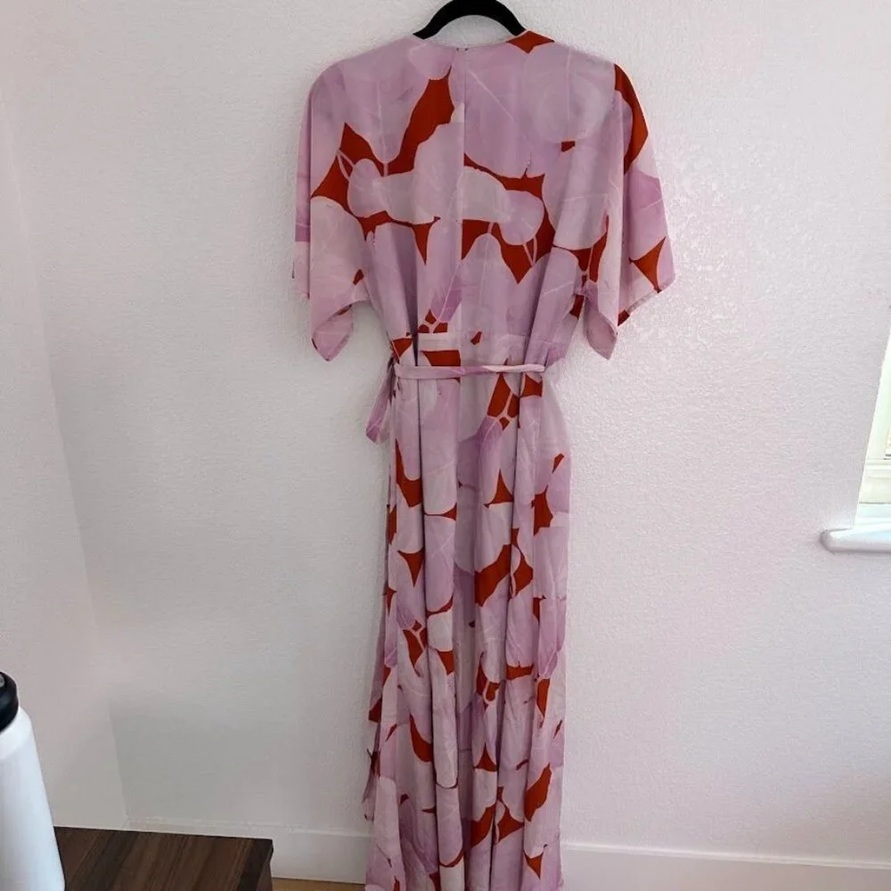 Hutch Floral Wrap Maxi in Pink Purple - Picture 10 of 10